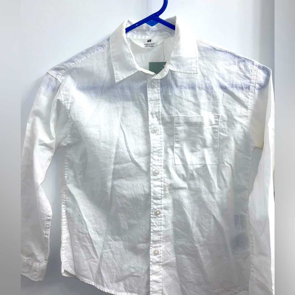White H&M button up shirt